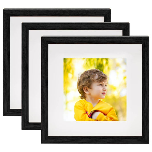 Fotolijsten 3 st voor 13x13 cm foto 3D 23x23 cm zwart - AllerleiShop