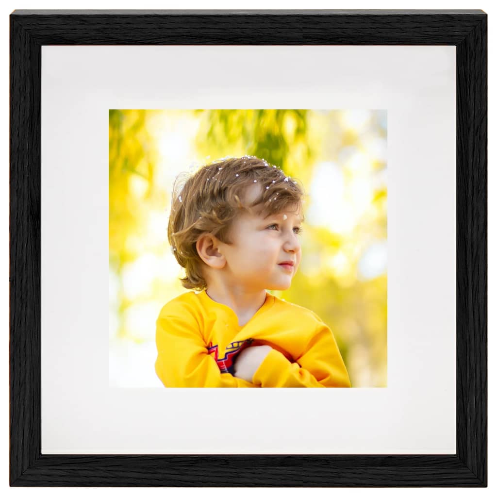 Fotolijsten 3 st voor 13x13 cm foto 3D 23x23 cm zwart - AllerleiShop