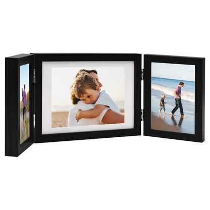 Fotolijst drieluik 22x15 cm+2x(10x15 cm) zwart - AllerleiShop