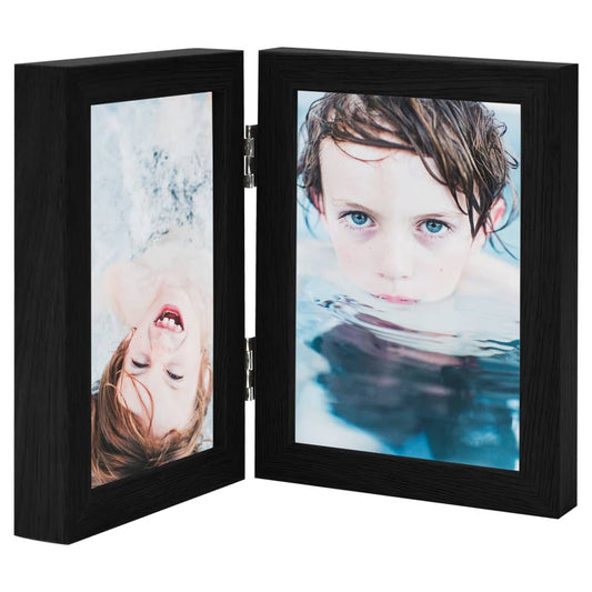 Fotolijst tweeluik 2x(10x15 cm) zwart - AllerleiShop