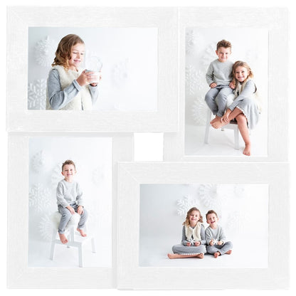 Fotolijst voor 4x(10x15 cm) foto MDF wit - AllerleiShop