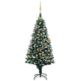 Kunstkerstboom met verlichting kerstballen dennenappels 180 cm - AllerleiShop