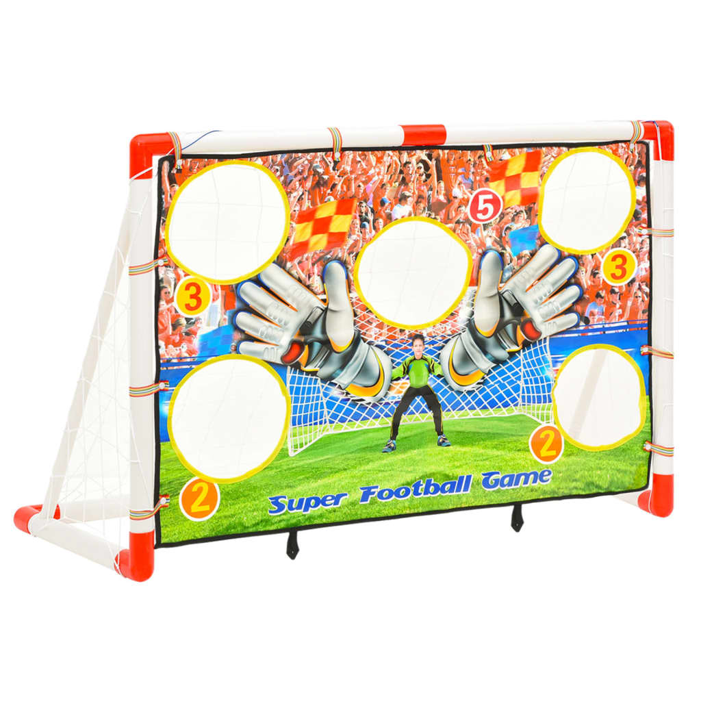 Voetbaldoelenset met doelmuur 120x51x77,5 cm - AllerleiShop