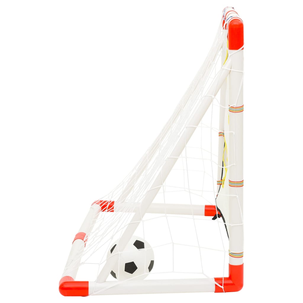 Voetbaldoelenset met doelmuur 120x51x77,5 cm - AllerleiShop