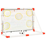 Voetbaldoelenset met doelmuur 120x51x77,5 cm - AllerleiShop