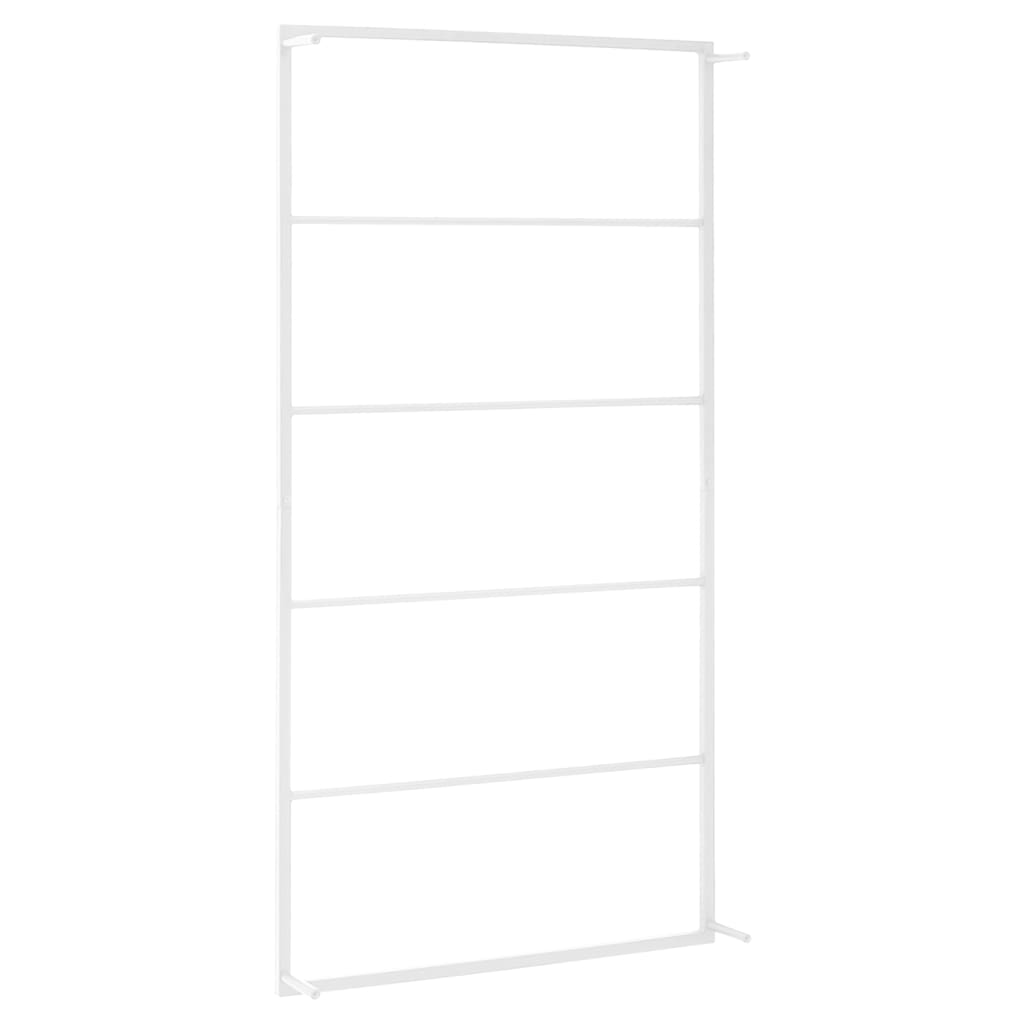 Handdoekenrek 60x10x116 cm staal wit - AllerleiShop