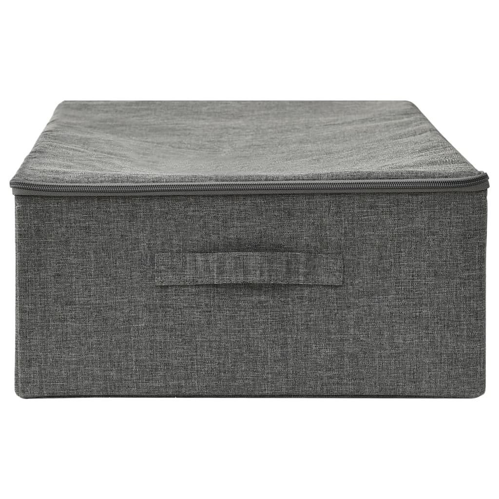 Opbergbox 70x40x18 cm stof antracietkleurig - AllerleiShop