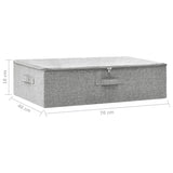 Opbergbox 70x40x18 cm stof grijs - AllerleiShop