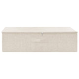 Opbergbox 70x40x18 cm stof crèmekleurig - AllerleiShop