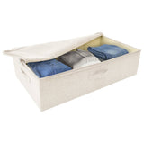 Opbergbox 70x40x18 cm stof crèmekleurig - AllerleiShop