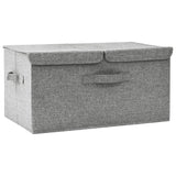 Opbergbox 50x30x25 cm stof grijs - AllerleiShop