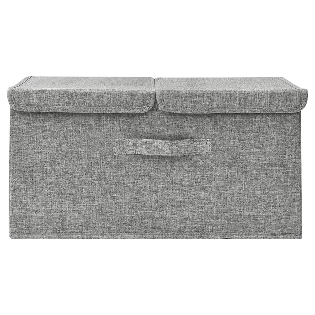 Opbergbox 50x30x25 cm stof grijs - AllerleiShop