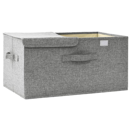 Opbergbox 50x30x25 cm stof grijs - AllerleiShop