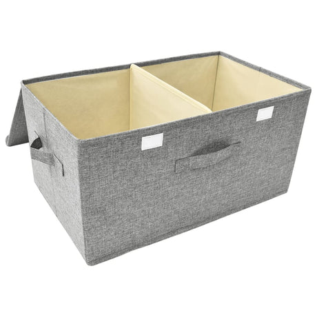 Opbergbox 50x30x25 cm stof grijs - AllerleiShop