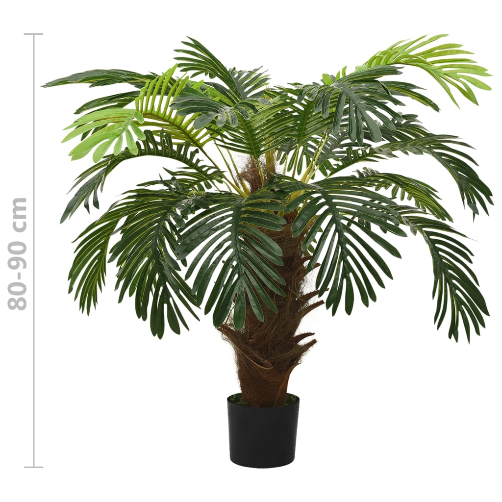 Kunstplant met pot cycaspalm 90 cm groen - AllerleiShop