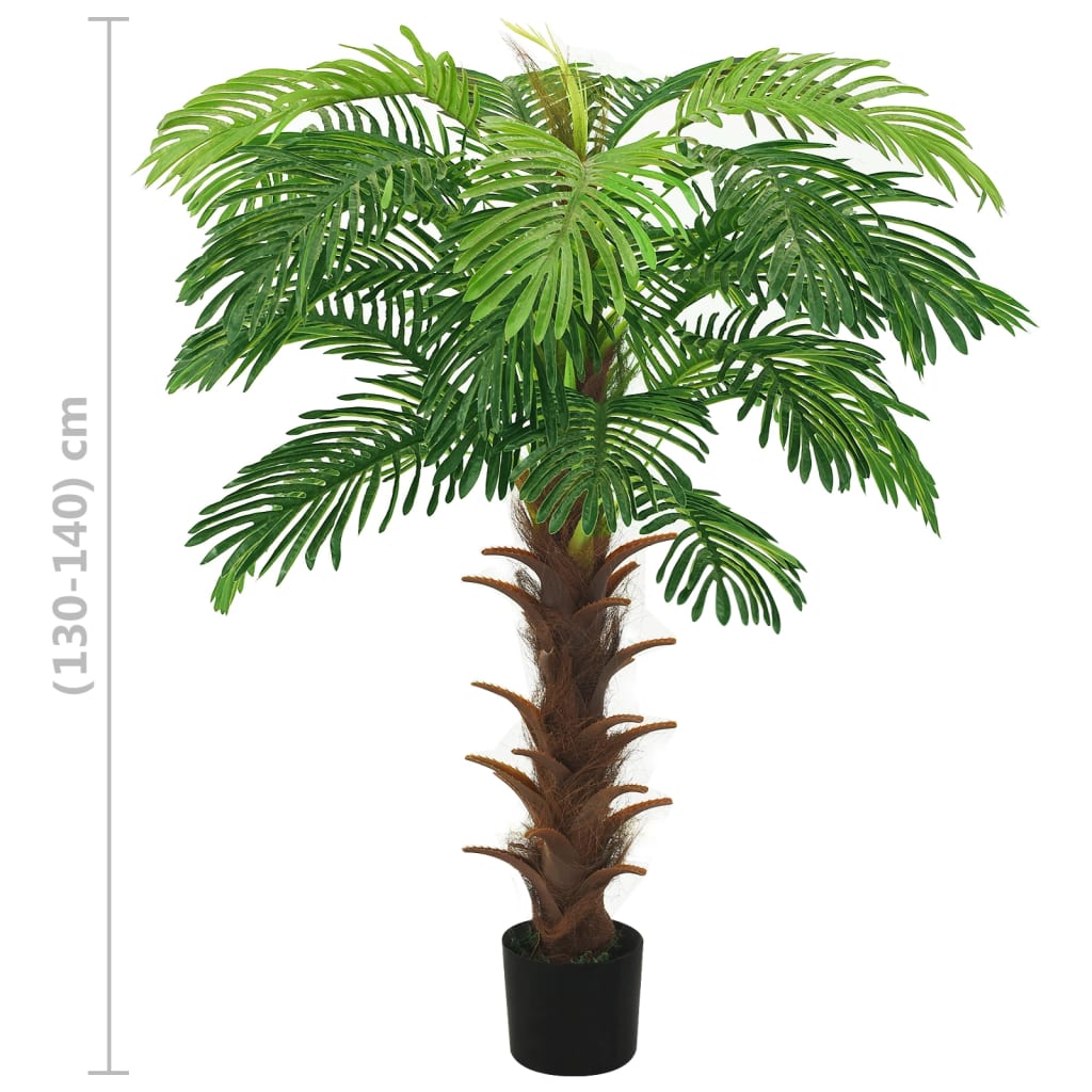 Kunstplant met pot cycaspalm 140 cm groen - AllerleiShop