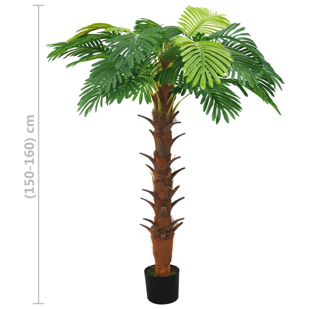 Kunstplant met pot cycaspalm 160 cm groen - AllerleiShop