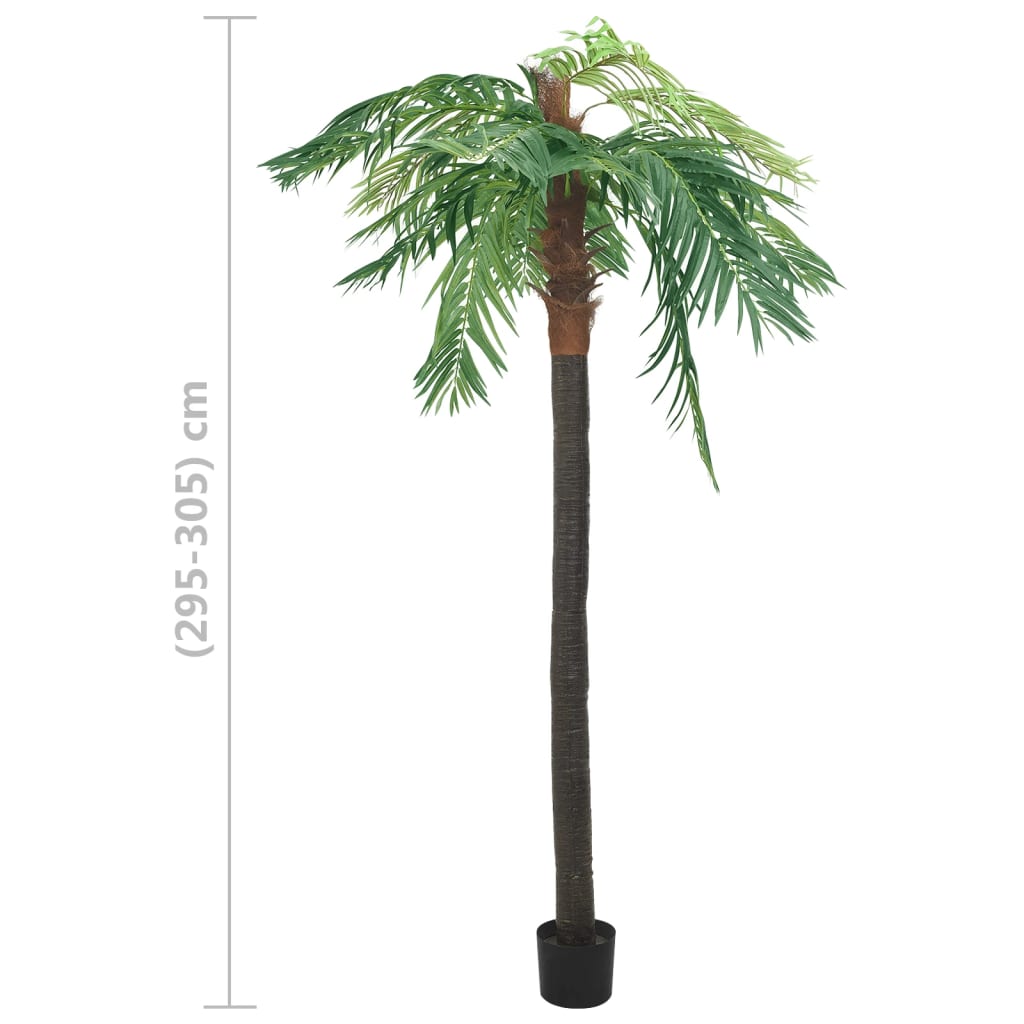 Kunstboom met pot phoenixpalm 305 cm groen - AllerleiShop