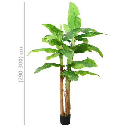 Kunstboom met pot banaan 300 cm groen - AllerleiShop