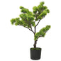 Kunstplant met pot pinus bonsai 60 cm groen - AllerleiShop