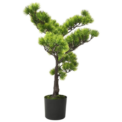 Kunstplant met pot pinus bonsai 60 cm groen - AllerleiShop