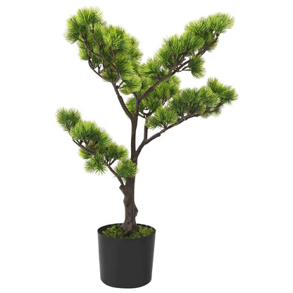 Kunstplant met pot pinus bonsai 60 cm groen - AllerleiShop