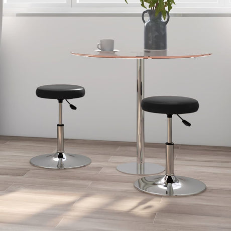 Eetkamerstoelen 2 st kunstleer zwart - AllerleiShop