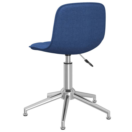 Eetkamerstoelen 2 st draaibaar stof blauw - AllerleiShop