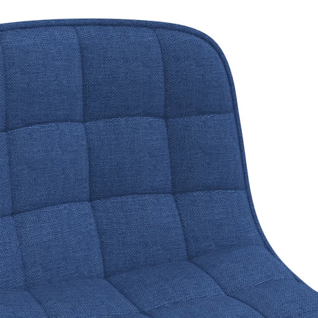 Eetkamerstoelen 2 st draaibaar stof blauw - AllerleiShop