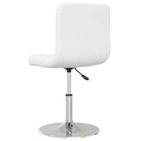 Eetkamerstoelen 2 st kunstleer wit - AllerleiShop