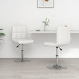 Eetkamerstoelen 2 st kunstleer wit - AllerleiShop