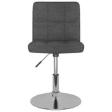 Eetkamerstoelen draaibaar 2 st stof donkergrijs - AllerleiShop