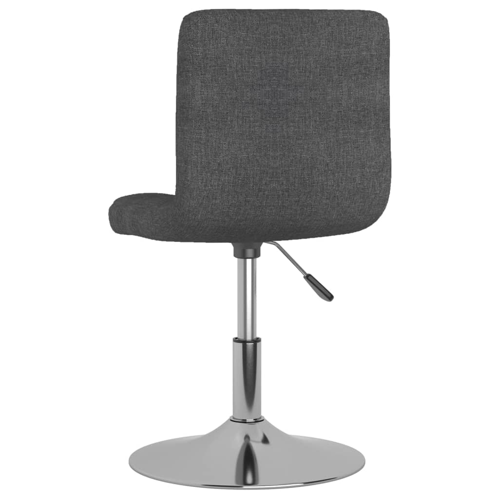 Eetkamerstoelen draaibaar 2 st stof donkergrijs - AllerleiShop