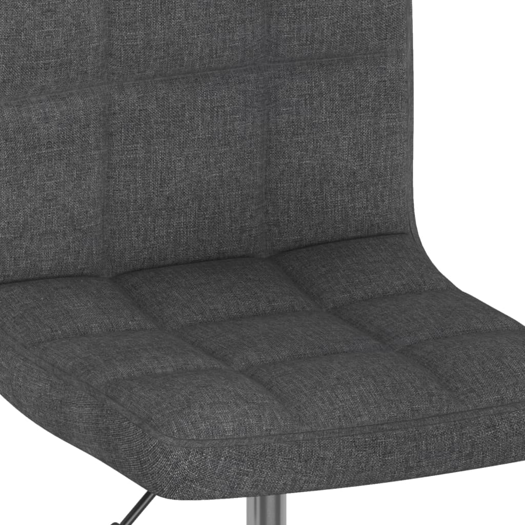 Eetkamerstoelen draaibaar 2 st stof donkergrijs - AllerleiShop