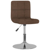 Eetkamerstoelen draaibaar 2 st stof bruin - AllerleiShop