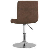 Eetkamerstoelen draaibaar 2 st stof bruin - AllerleiShop