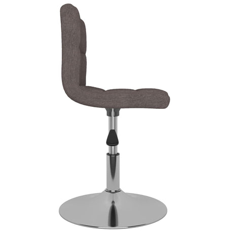 Eetkamerstoelen draaibaar 2 st stof taupe - AllerleiShop