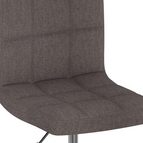 Eetkamerstoelen draaibaar 2 st stof taupe - AllerleiShop