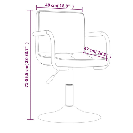 Eetkamerstoelen draaibaar 2 st fluweel zwart - AllerleiShop