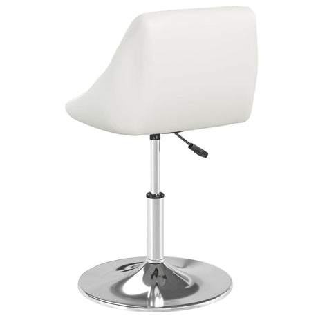 Eetkamerstoelen 2 st kunstleer wit - AllerleiShop