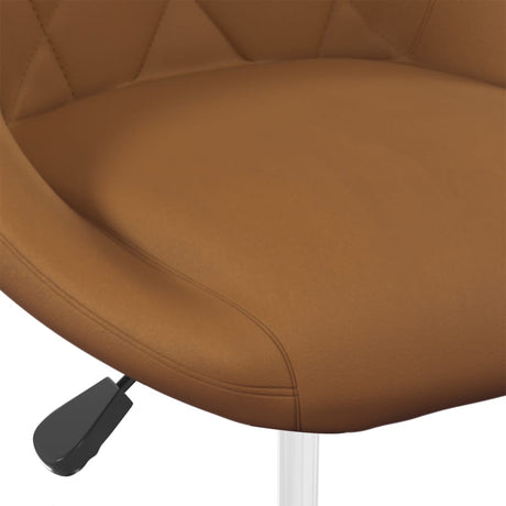 Eetkamerstoelen draaibaar 2 st fluweel bruin - AllerleiShop