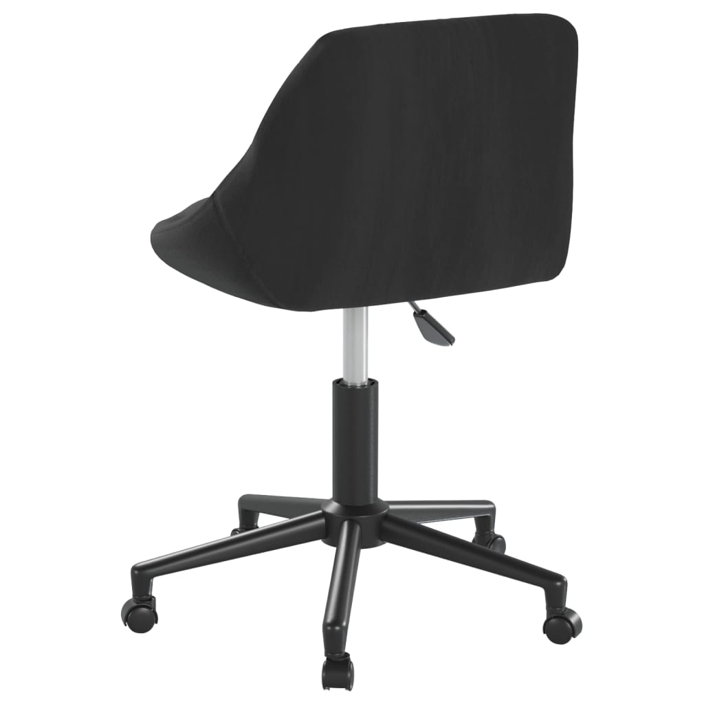 Eetkamerstoelen draaibaar 2 st fluweel zwart - AllerleiShop