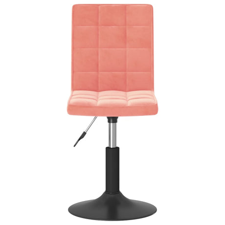 Eetkamerstoelen draaibaar 2 st fluweel roze - AllerleiShop