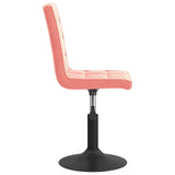 Eetkamerstoelen draaibaar 2 st fluweel roze - AllerleiShop