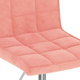 Eetkamerstoelen draaibaar 2 st fluweel roze - AllerleiShop