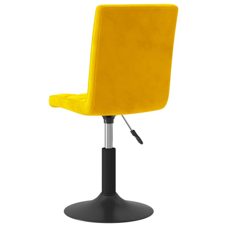 Eetkamerstoelen draaibaar 2 st fluweel mosterdgeel - AllerleiShop