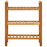 Schoenenrek met 3 schappen 50x27x60 cm massief eikenhout - AllerleiShop