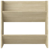 Wandschoenenkasten 4 st 60x18x60 cm bewerkt hout sonoma eiken - AllerleiShop