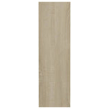 Wandschoenenkasten 4 st 60x18x60 cm bewerkt hout sonoma eiken - AllerleiShop