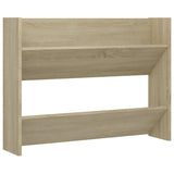 Wandschoenenkast 80x18x60 cm bewerkt hout sonoma eikenkleurig - AllerleiShop